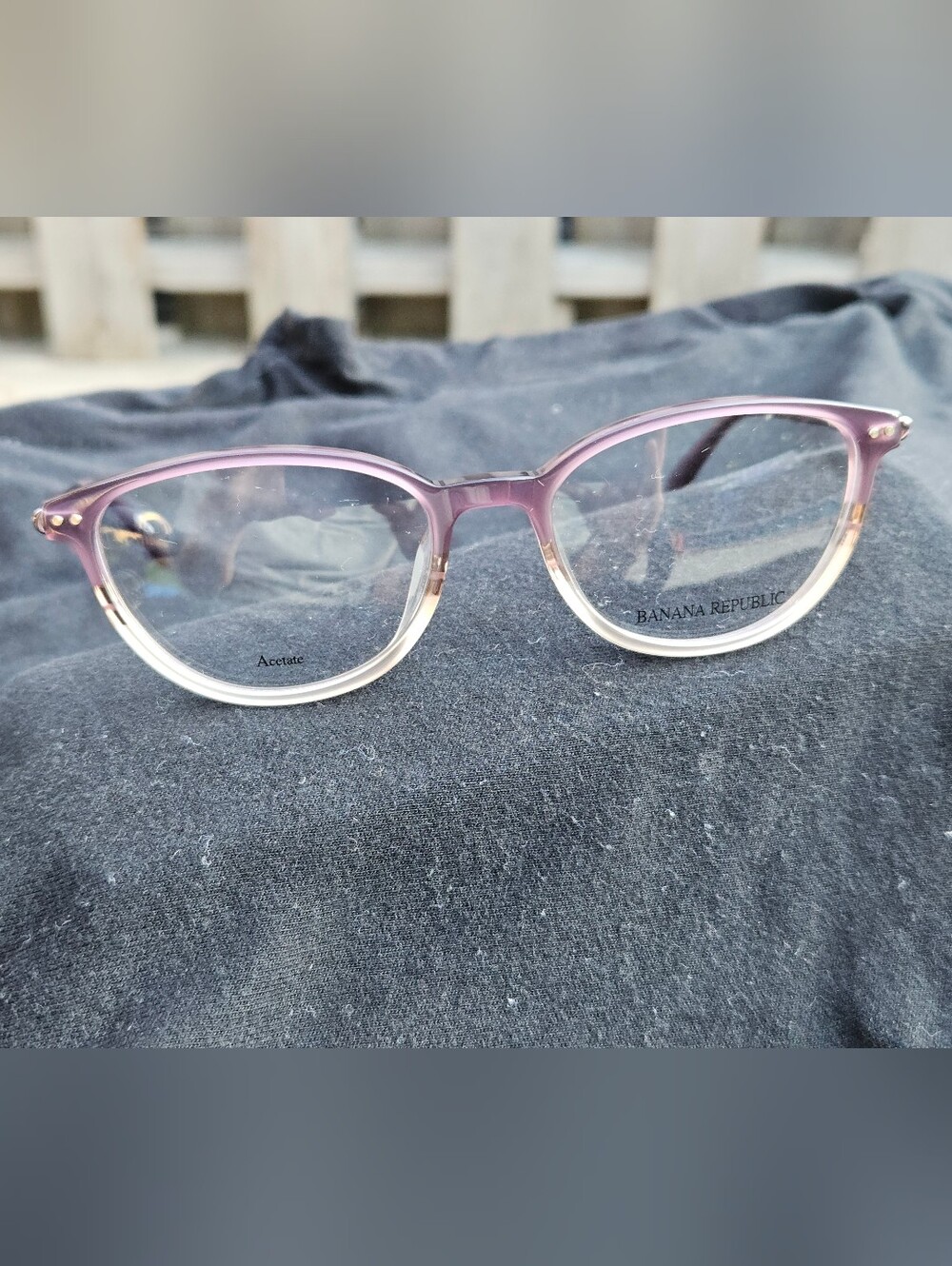 Banana Republic BR 203 Purple Gradient Acetate Eyeglass Frames 20W 135